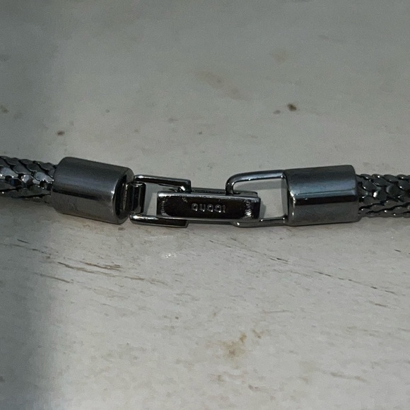 Gucci silver grey skinny metal rope belt 32” x .25” - Picture 1 of 6